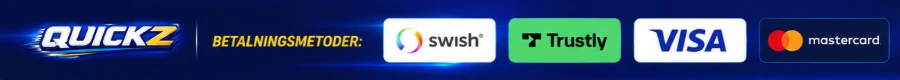 Betalningsmetoder: Swish, Trustly, Visa, Mastercard